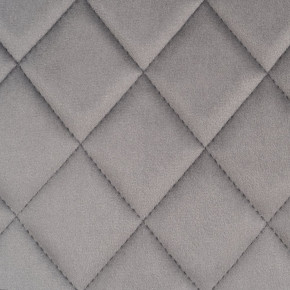 Chaise en velours gris damier métal noir, Cosy