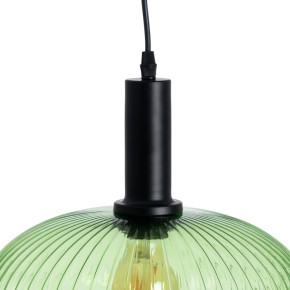 Suspension en cristal vert transparent D30cm, Eleana