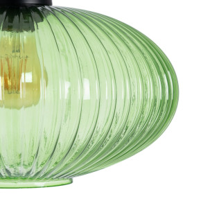 Suspension en cristal vert transparent D30cm, Eleana