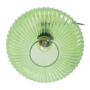 Suspension en cristal vert transparent D30cm, Eleana