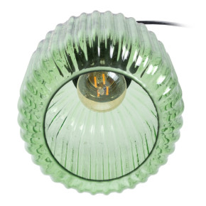 Suspension en cristal vert transparent D14cm, Eleana