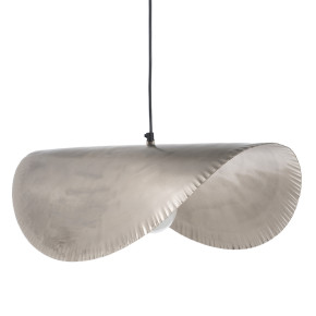 Suspension en aluminium argent L62cm, Darja