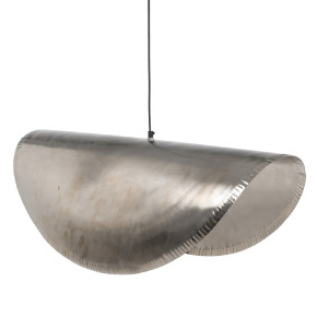 Suspension en aluminium argent L82cm, Darja