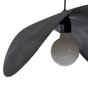 Suspension en aluminium noir L62cm, Darja