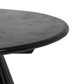 Table basse ronde en bois de manguier noir D90cm Nova