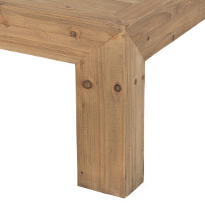 Table basse en bois d'orme L160cm, Valca