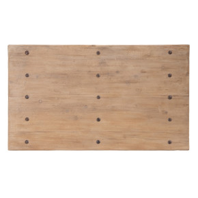 Table basse en bois d'orme rectangulaire, Milyo