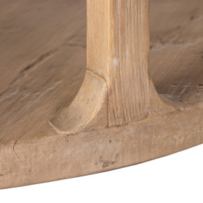 Table basse en bois d'orme D105cm, Sybil