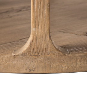 Table basse en bois d'orme D105cm, Sybil