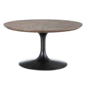 Table basse ronde en bois, Look