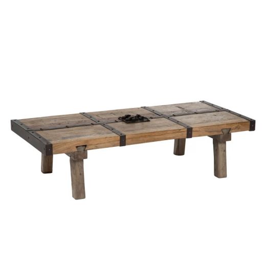 Table basse en bois recyclé, Tamon