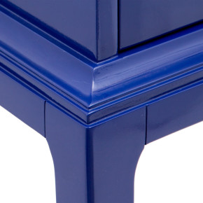 Commode haute bleu 2 portes, Luxo