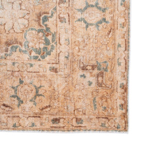 Tapis floral vieilli beige 200x300cm, Costu