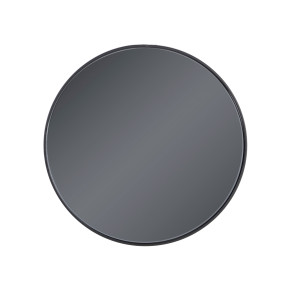 Miroir rond en métal et verre gris Ø40cm, Lodus