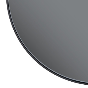 Miroir rond en métal et verre gris Ø60cm, Lodus