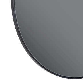 Miroir rond en métal et verre gris Ø60cm, Lodus