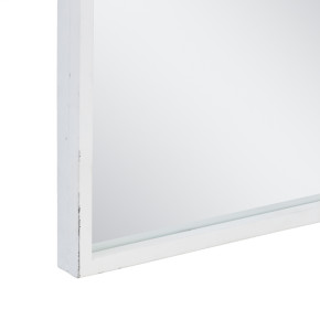 Miroir fenêtre en métal blanc et verre 90x120cm, Anilla