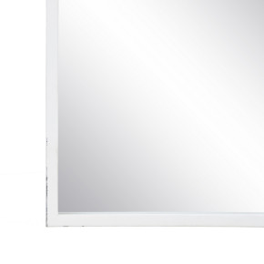 Miroir fenêtre en métal blanc et verre 90x120cm, Anilla