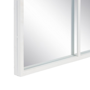 Miroir fenêtre en métal blanc et verre 90x180cm, Anilla