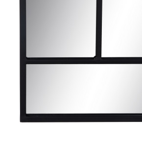 Miroir rectangulaire en métal noir, Nogu