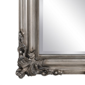 Miroir fleur sculpté argent 46x147cm, Varol