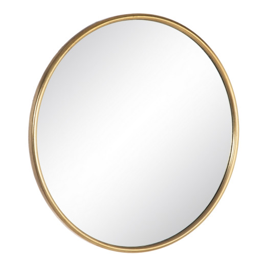 Miroir rond en métal doré Ø91cm, Apora