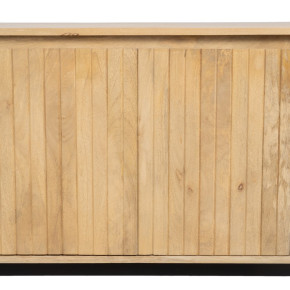 Buffet ovale en bois de manguier, Caras