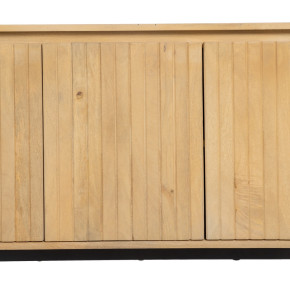 Buffet ovale en bois de manguier, Caras