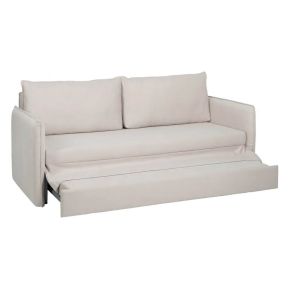 Canapé convertible 3 places beige, Loalys