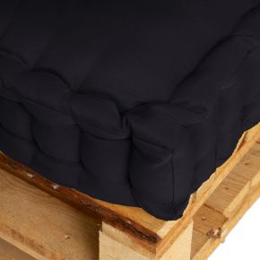 Coussin de sol noir 120x60x10cm - Magic