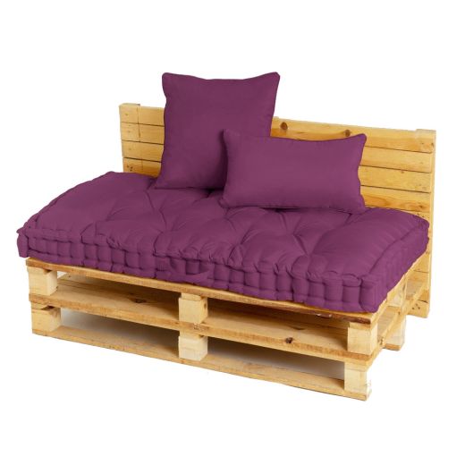 Coussin de sol violet 120x60x10cm - Magic