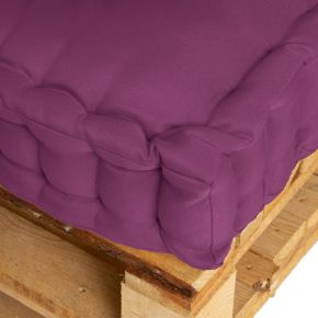 Coussin de sol violet 120x60x10cm - Magic