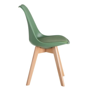 Lot de 4 chaises scandinave vert, Scandi