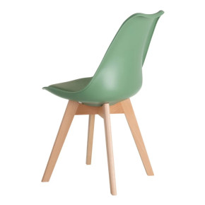 Lot de 4 chaises scandinave vert, Scandi