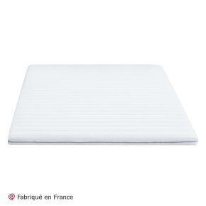 Surmatelas mousse HR 7 zones déhoussable et lavable 160x200cm