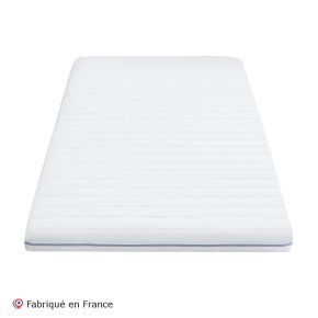 Surmatelas 100% latex 3 zones déhoussable et lavable 90x190cm