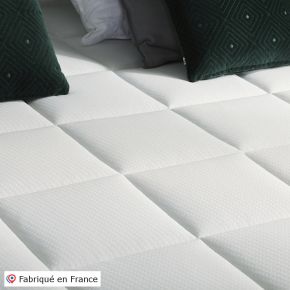 Matelas ressorts 7 zones + mémoire de forme 140x190cm H30, Bellagio