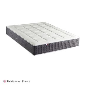 Matelas ressorts 7 zones + mémoire de forme 140x190cm H30, King Style