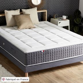 Matelas ressorts 7 zones + mémoire de forme 140x190cm H30, King Style