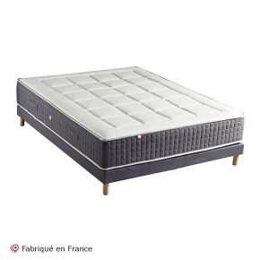 Matelas ressorts 7 zones + mémoire de forme 140x190cm H30, King Style