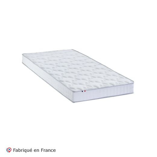 Matelas mousse haute résilience latex 3 zones 90x190cm, Essence