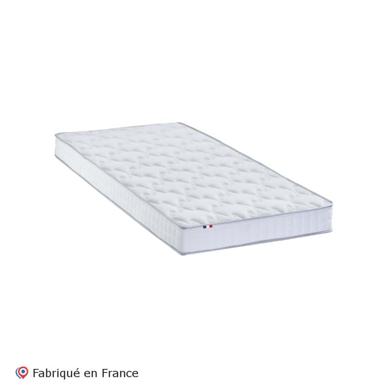 Matelas accueil latex bi confort 3 zones mousse, latex 90x190cm, Initial