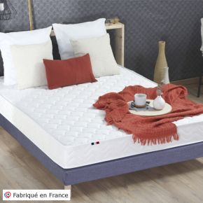 Matelas accueil latex bi confort 3 zones mousse, latex 140x190cm, Initial