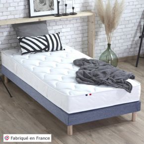 Matelas 100% latex blanc 3 zones ferme 90x190cm, Essentiel