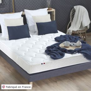 Matelas 100% latex blanc 3 zones ferme 140x190cm, Essentiel