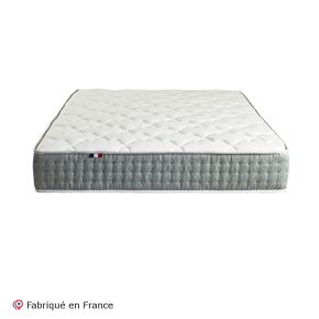 Matelas ressort 7 zones face Hiver/Eté différente 140x190cm, Hygge