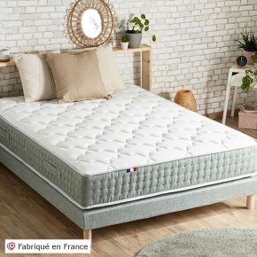 Matelas ressort 7 zones face Hiver/Eté différente 140x190cm, Hygge