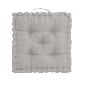 Coussin de sol de sol gris 45x45x10cm, Oxford