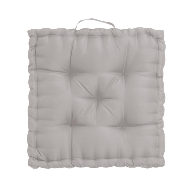 Coussin de sol de sol gris 45x45x10cm, Oxford