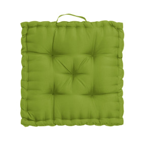 Coussin de sol de sol vert pomme 45x45x10cm, Oxford